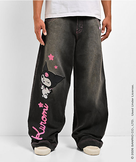 Hello Kitty® and Friends | A.LAB Kuromi™ Mega Black Wash Jeans